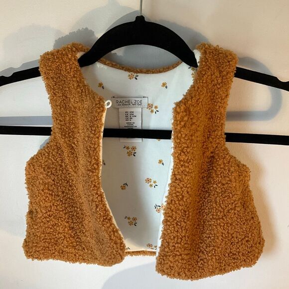 Rachel Zoe Teddy Vest for Baby, 12 Months. Tan. Adorbs - Picture 3 of 11